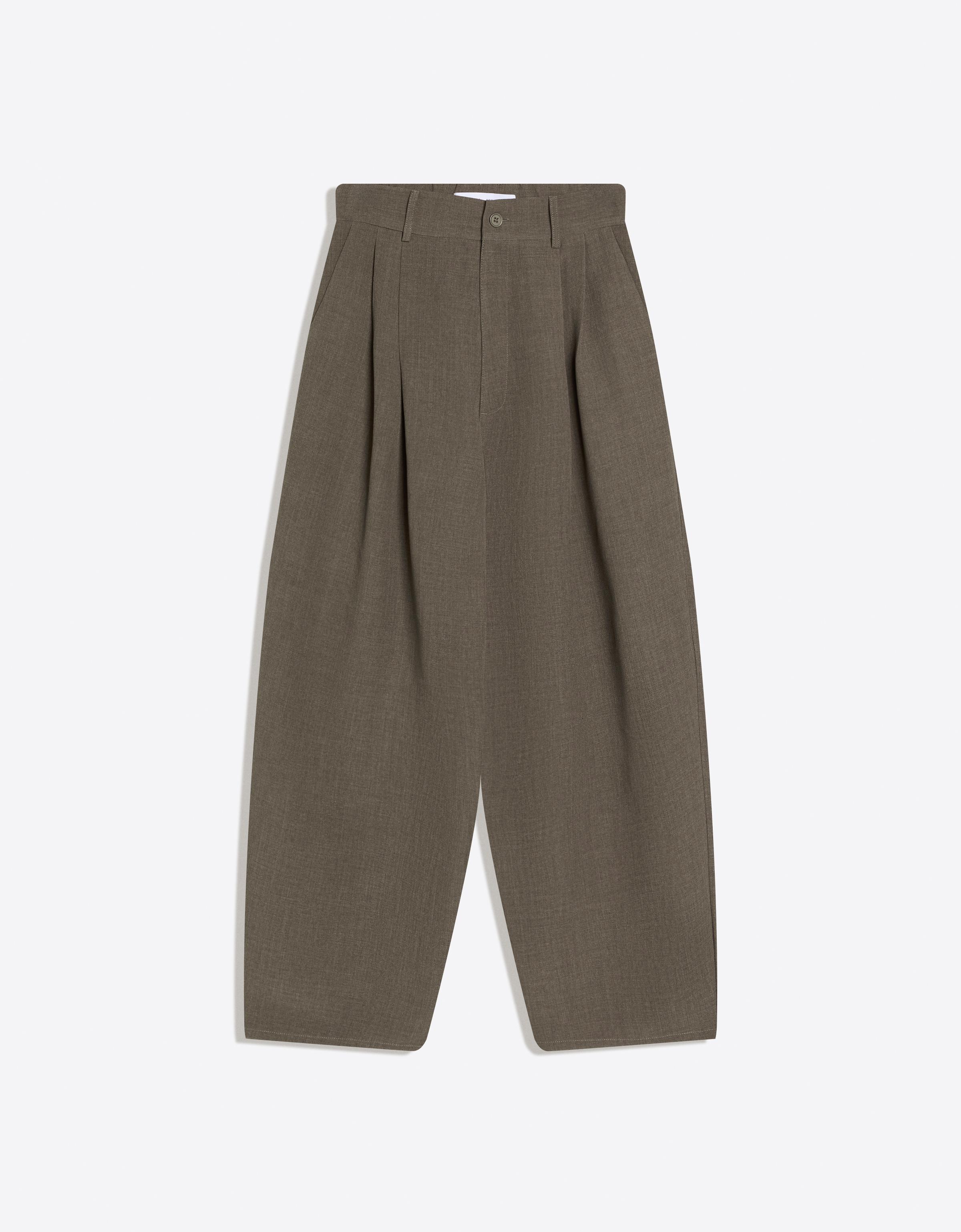 Bershka Superbaggy Hose, Tailored Herren L Khaki