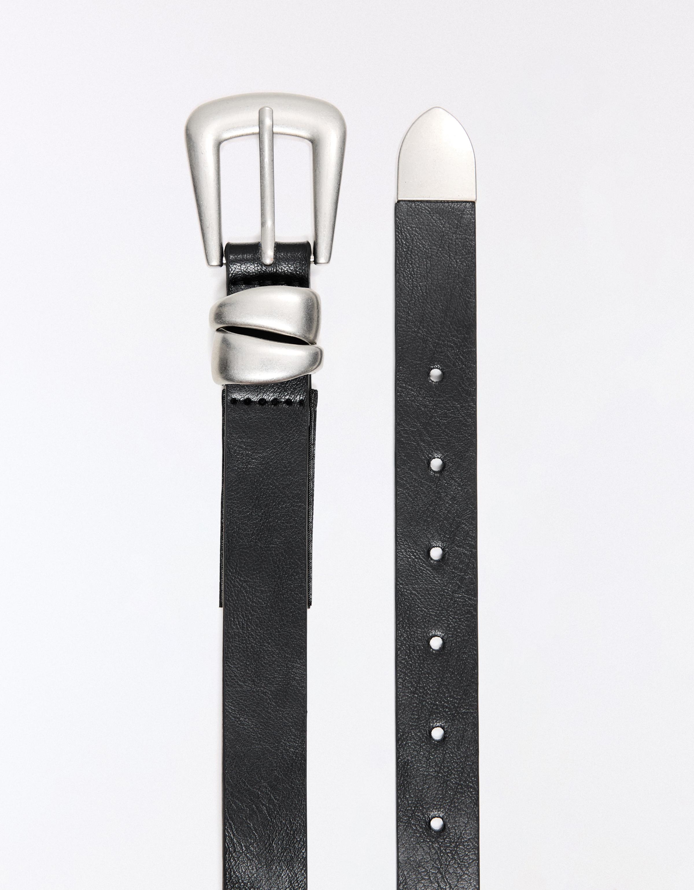 Double wrap belt — Black