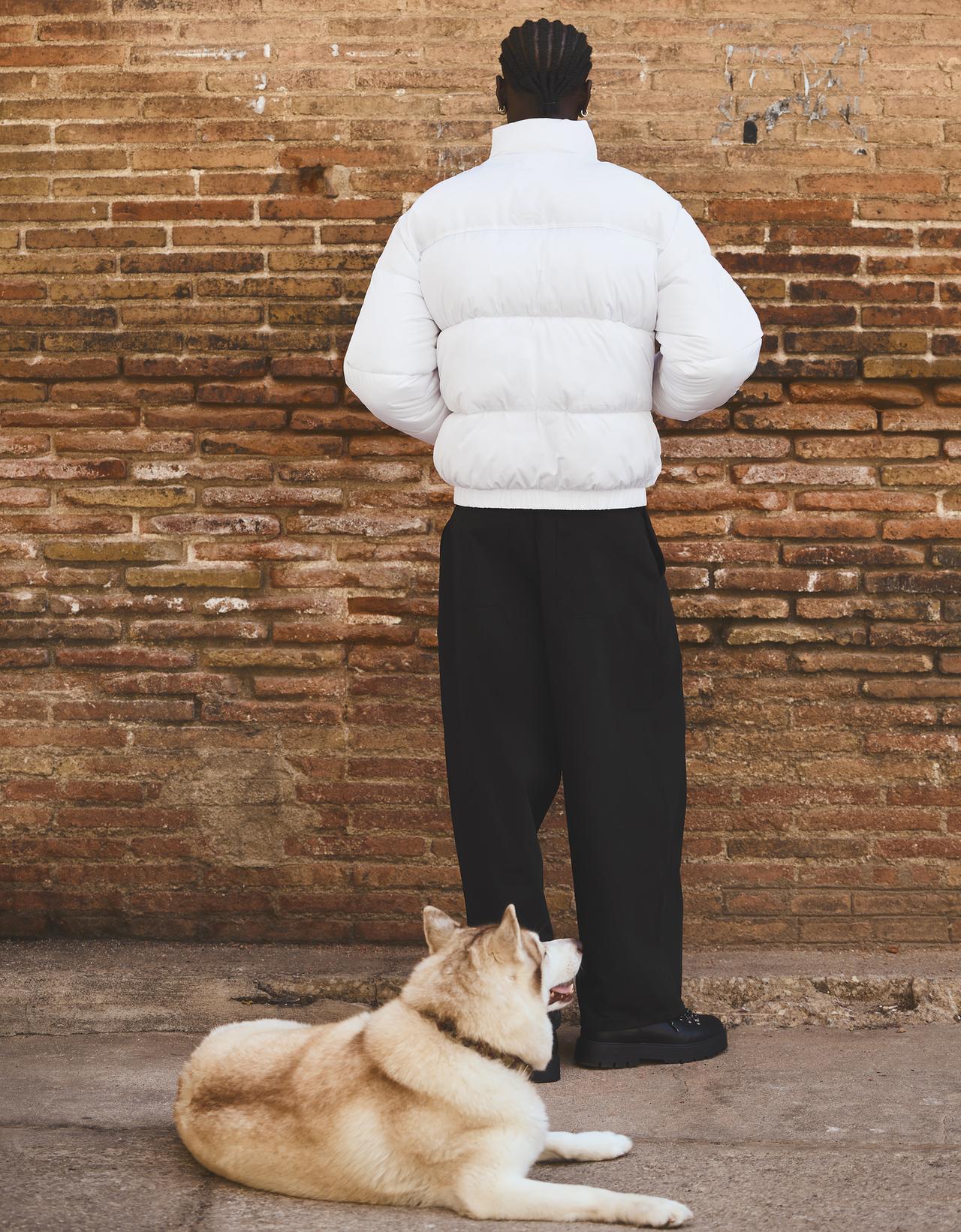 Technical puffer jacket — White
