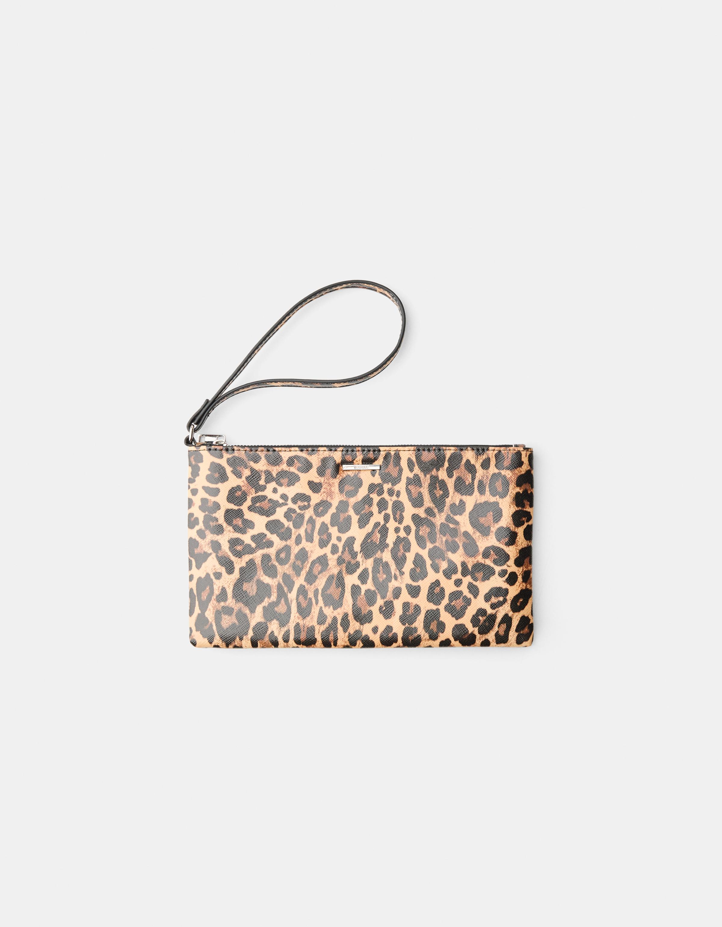 Bershka Brieftasche Mit Animalprint Damen Braun