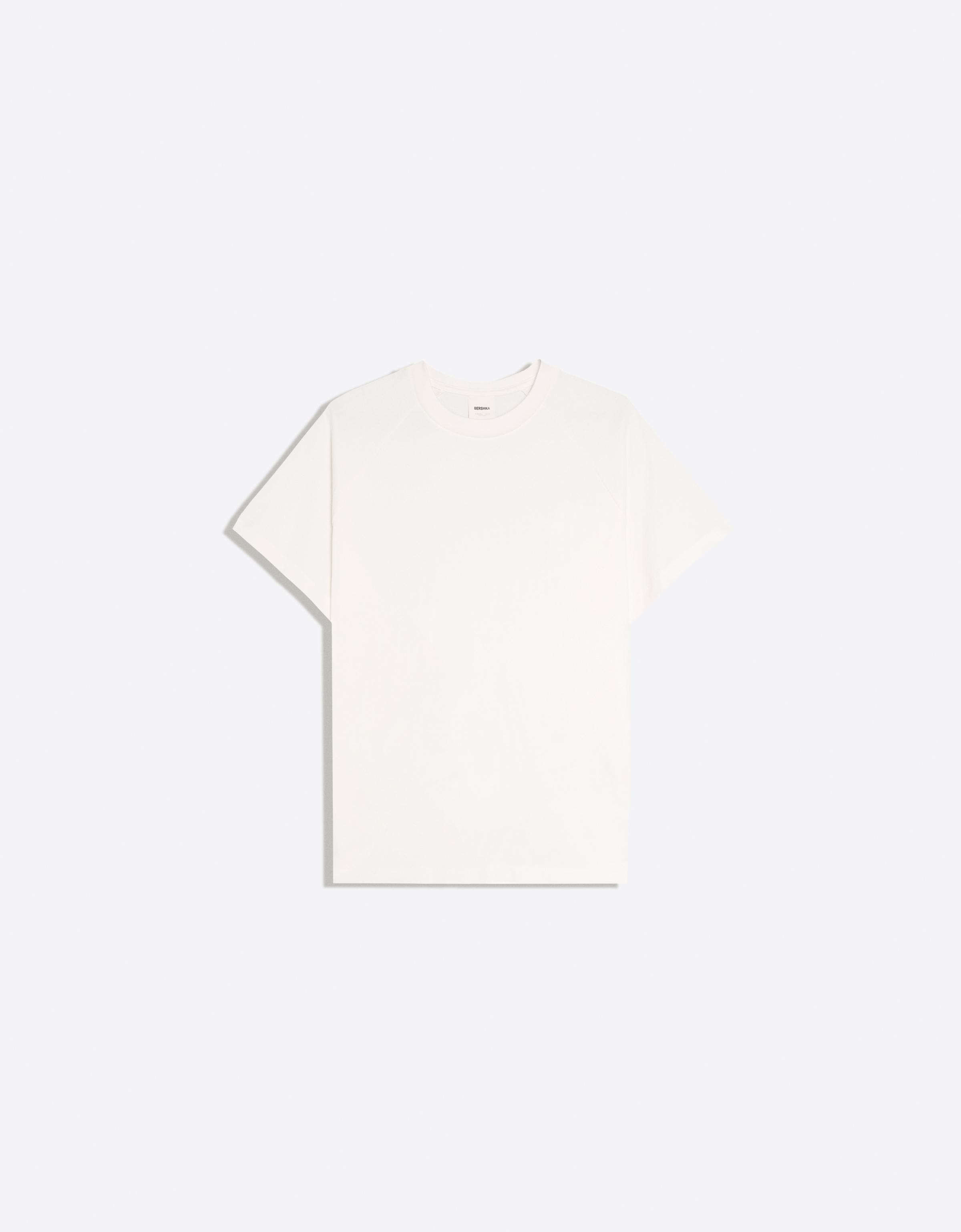 Raglan short sleeve T-shirt — Off white