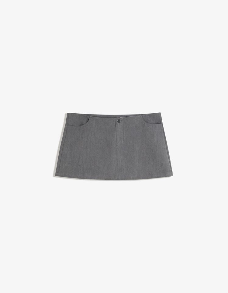 Tailored mini skirt