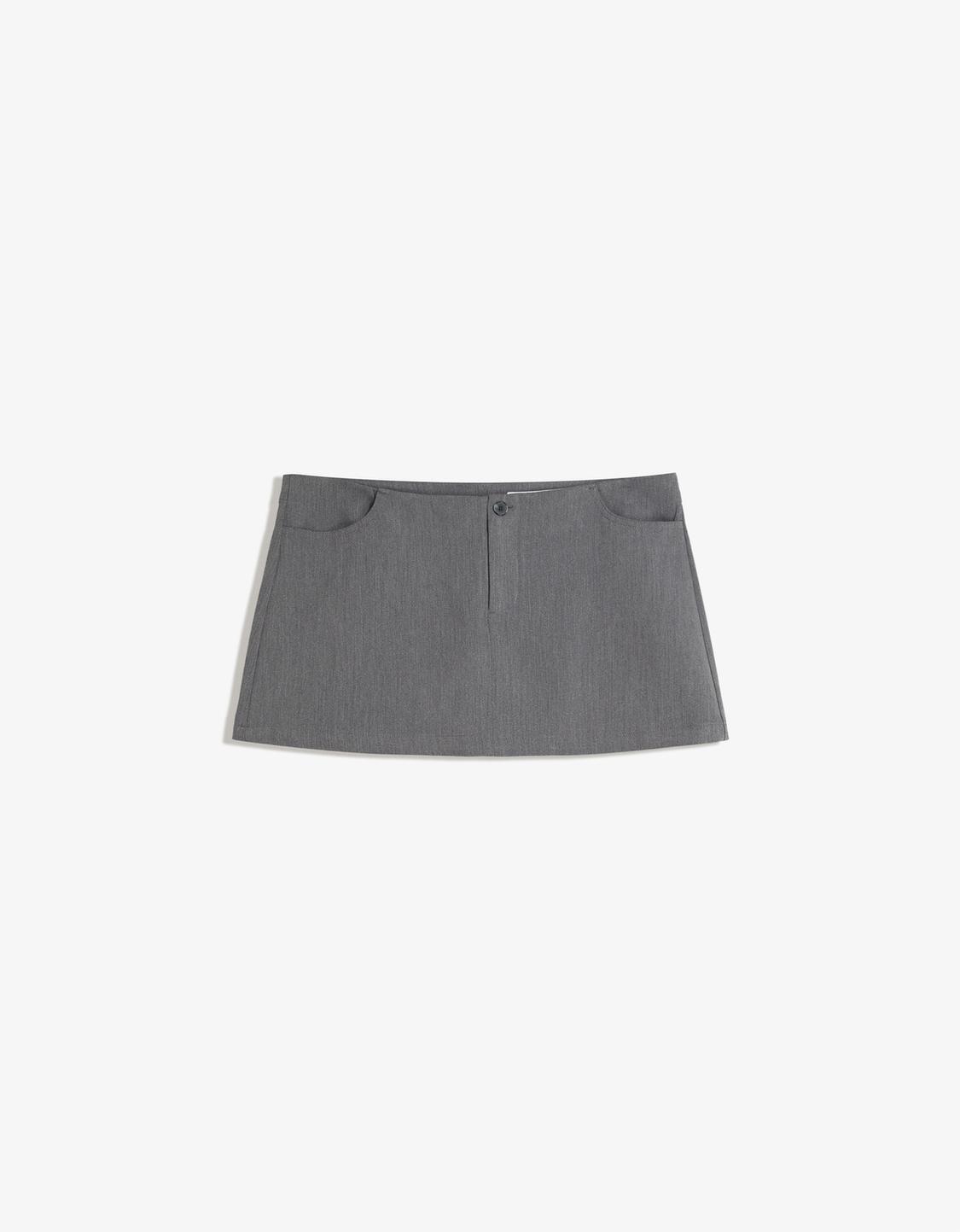 Tailored mini skirt