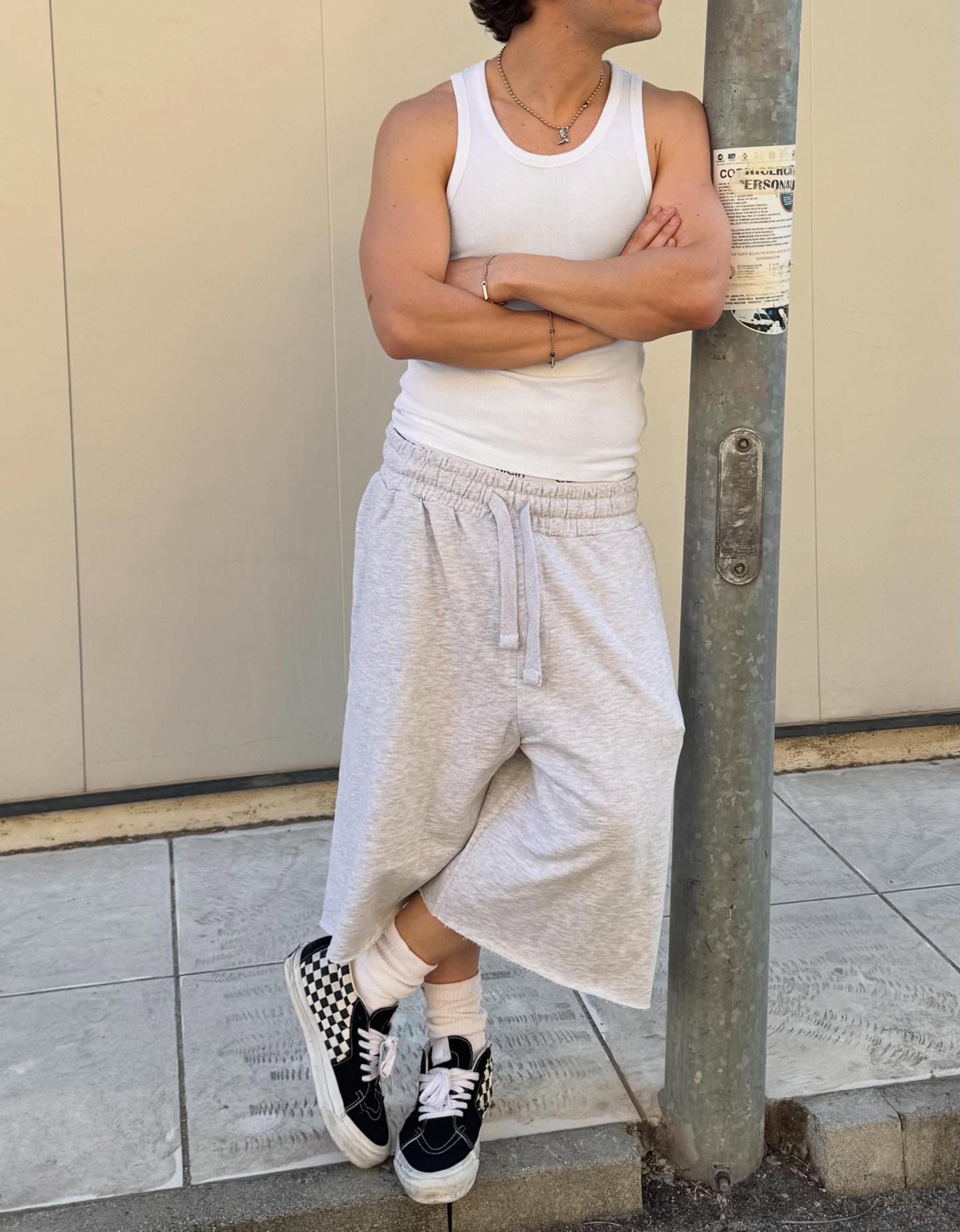 Jogger Bermuda shorts — Grey