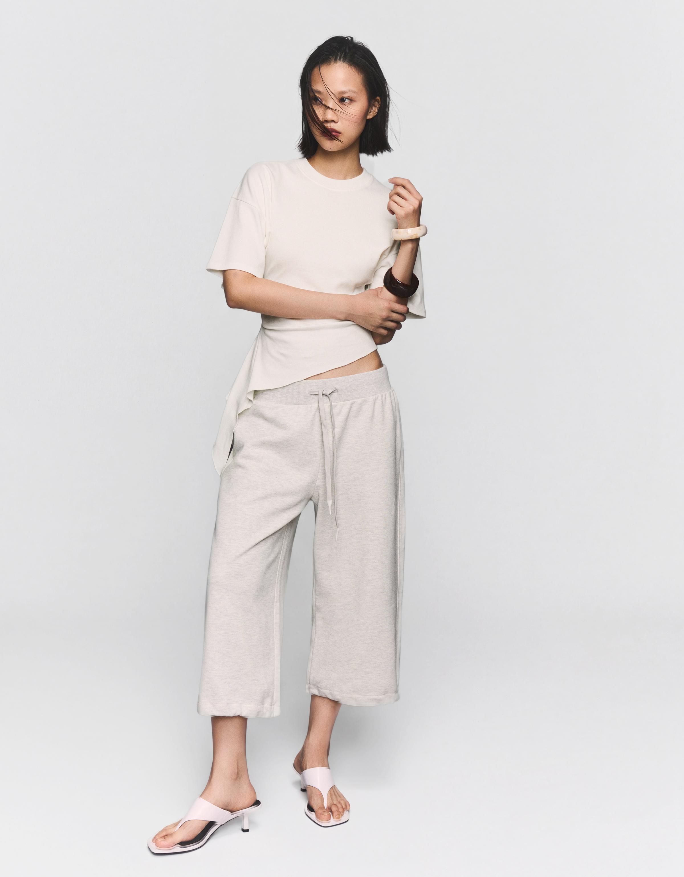 Kısa kollu büzgülü tişört - Görsel 60