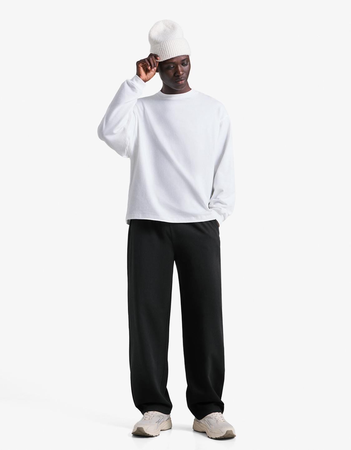 Pantalone straight jogger tailoring