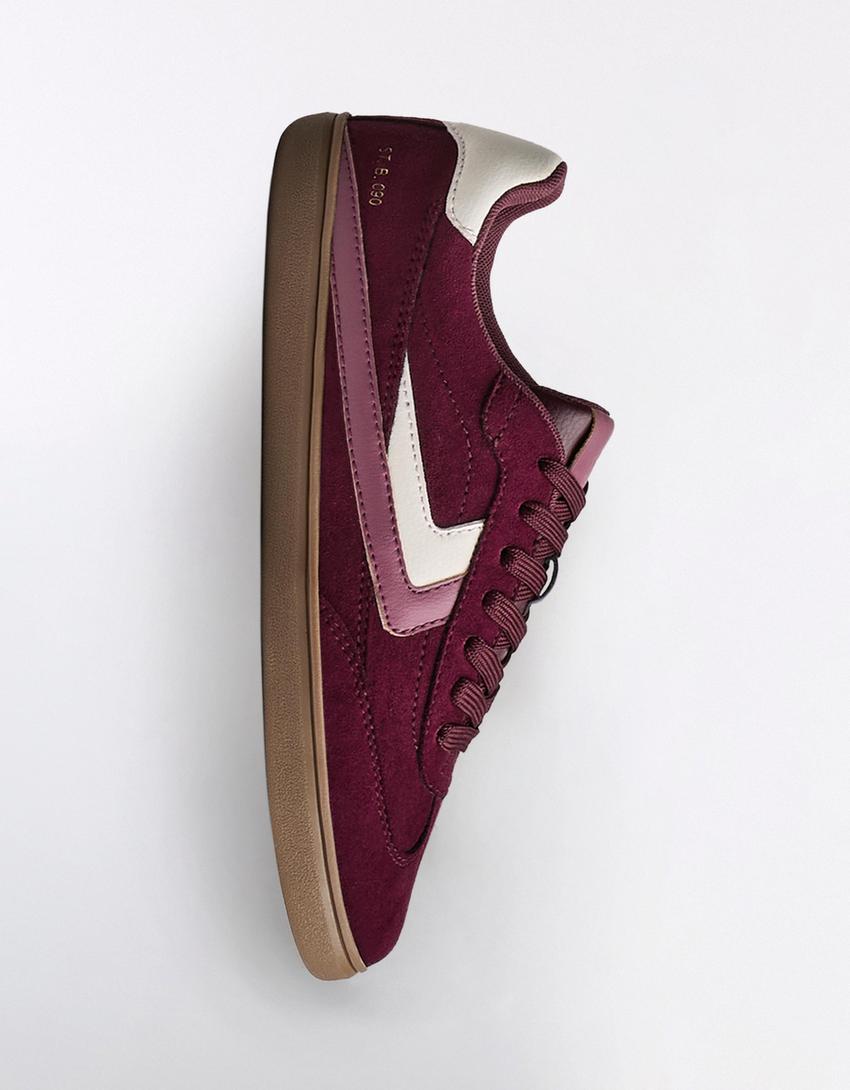 Retro sneakers-Maroon