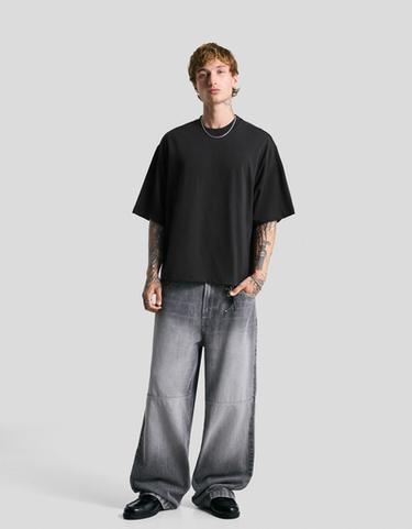 Short sleeve plush T-shirt