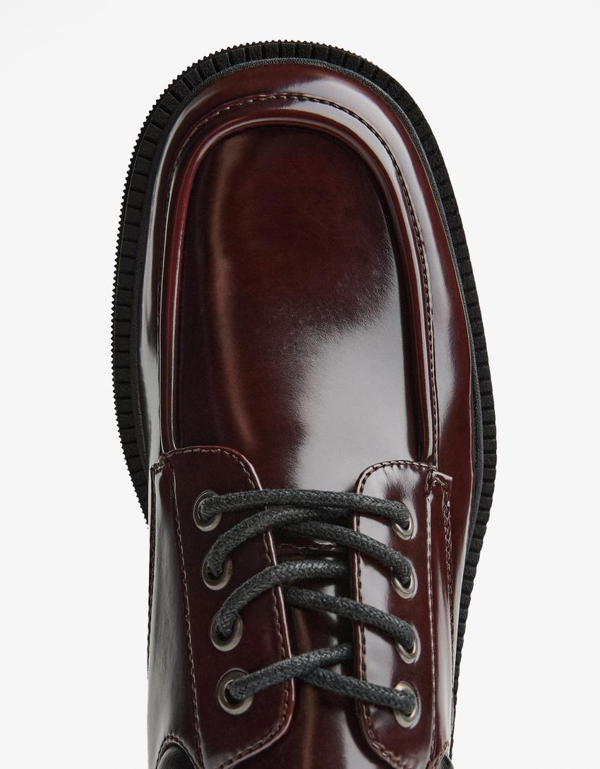 Chaussures de ville à ganse-Grenat