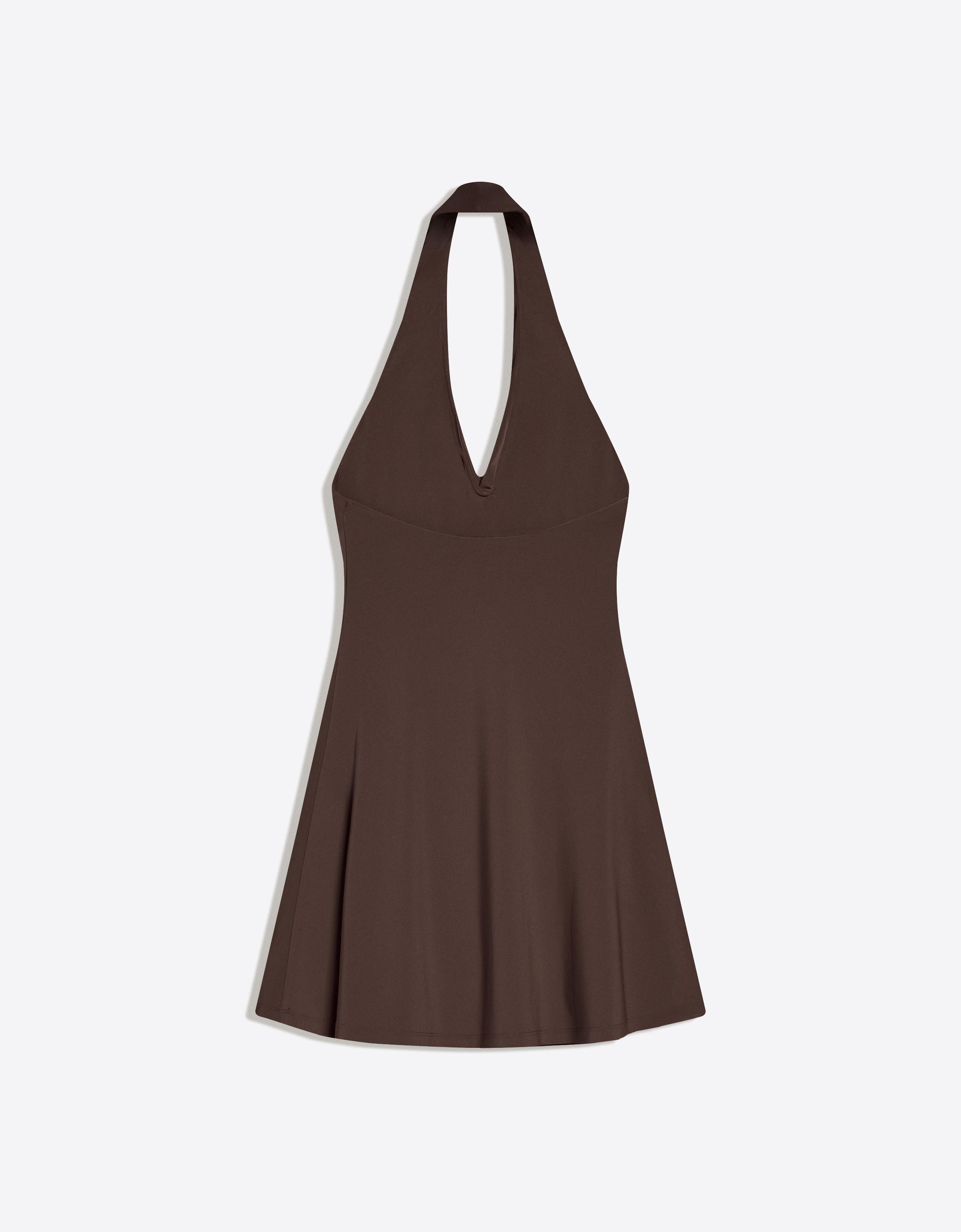 Halter yaka mini elbise - Görsel 20