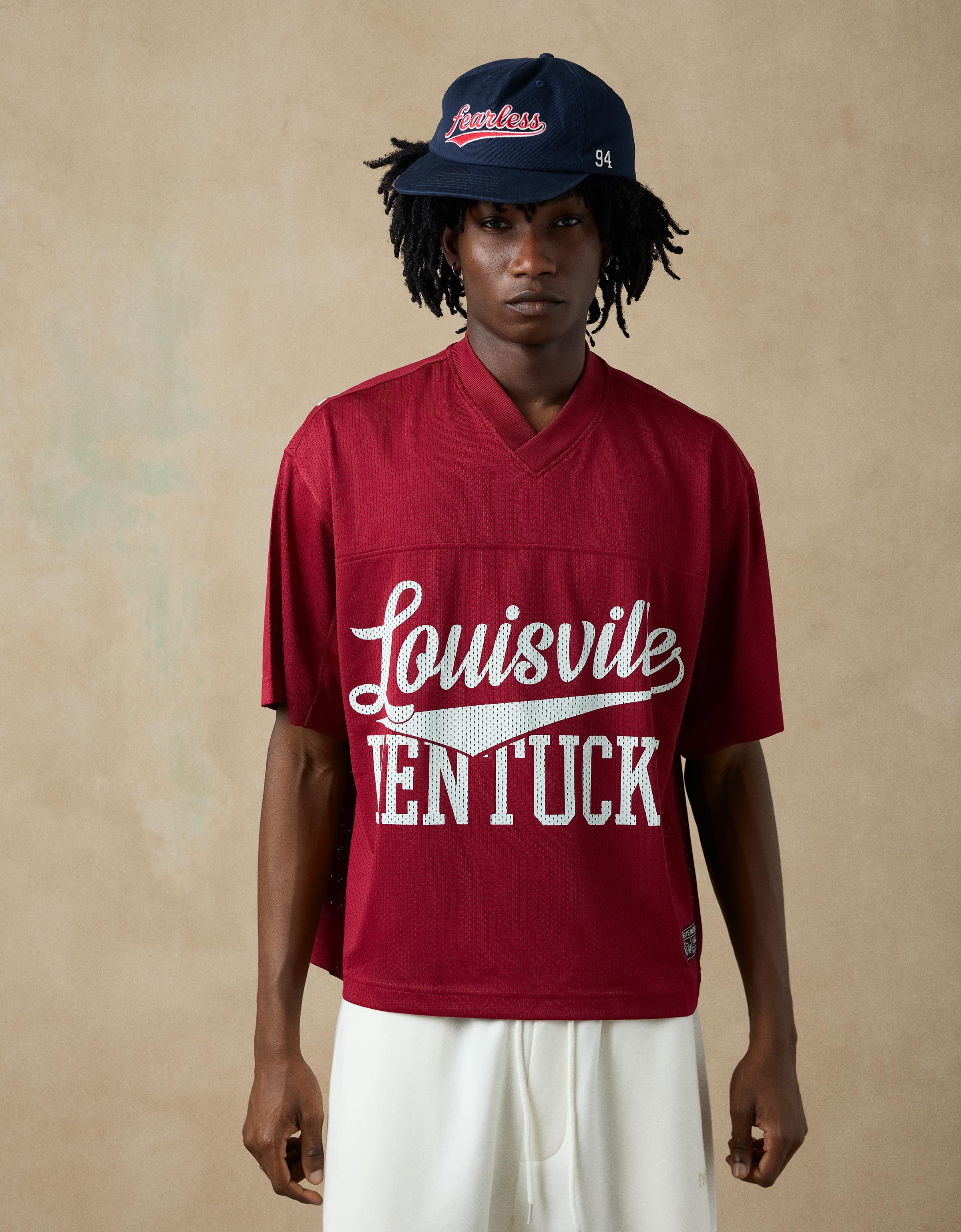 Bershka Camiseta Mesh Print Hombre S Rojo