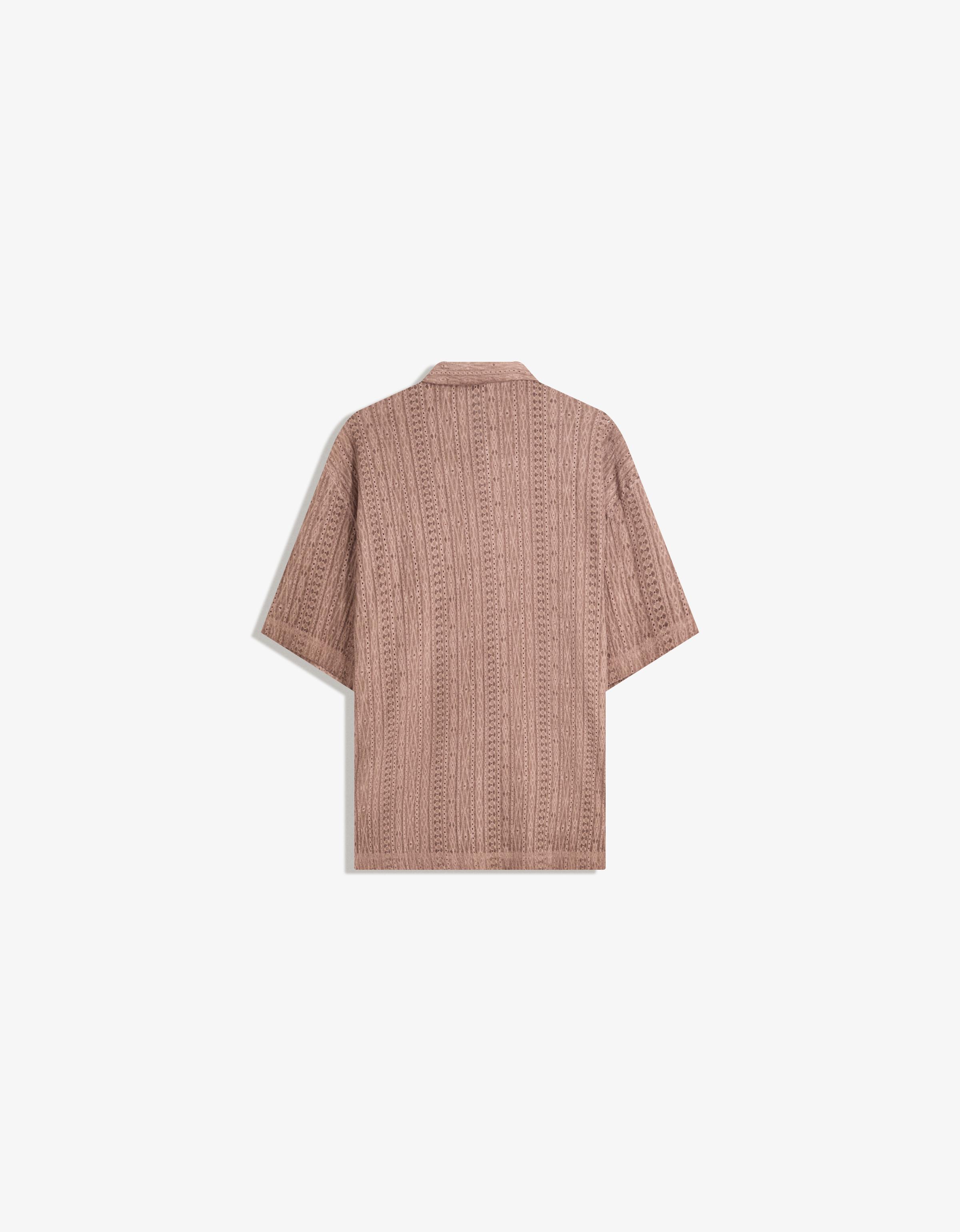 Open knit short sleeve shirt - New - Men | Bershka