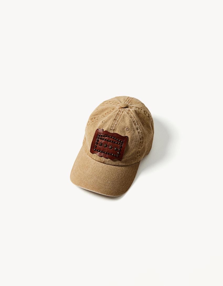 Patch cap ARIES X BERSHKA-Brown
