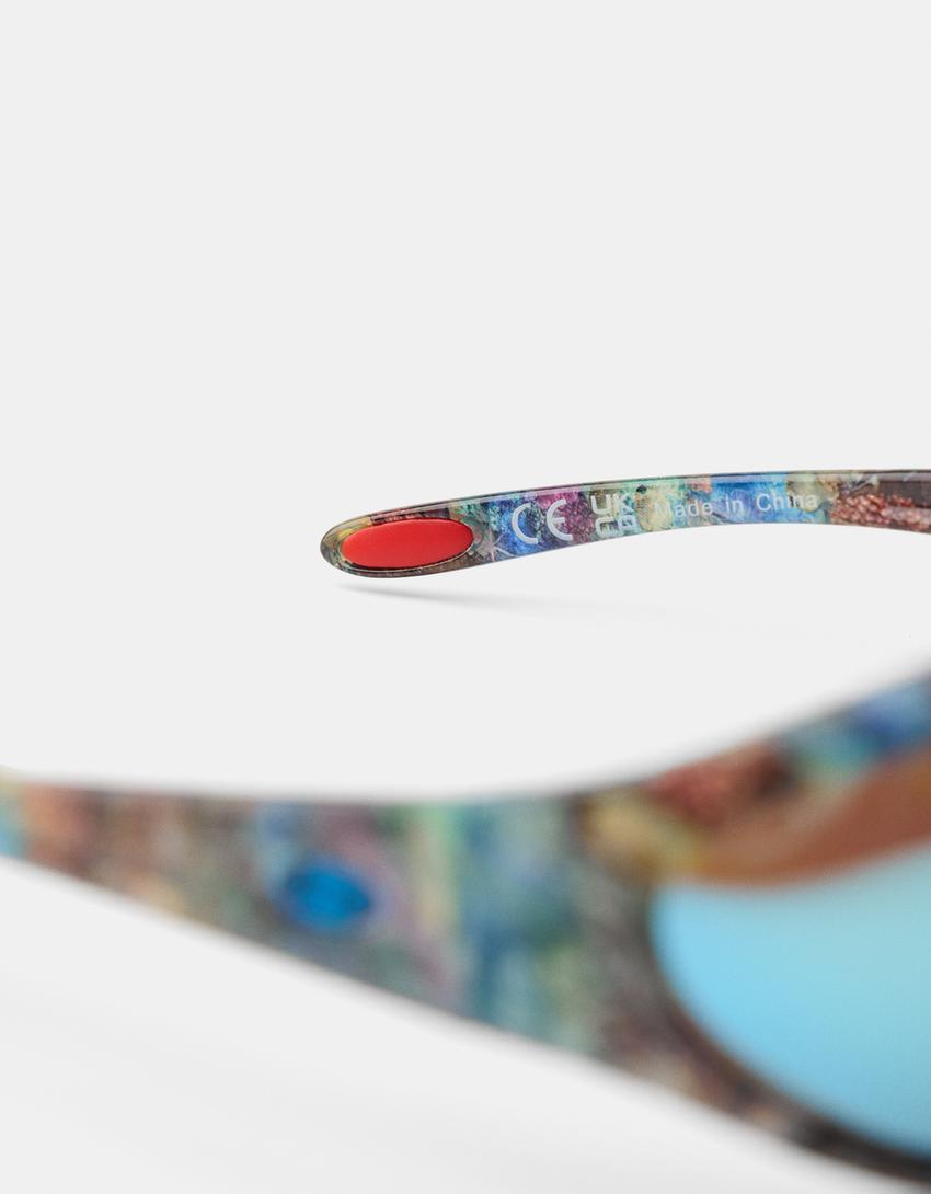 Lunettes BERSSSHKA X SSSTUFFF imprimées-Bleu-6