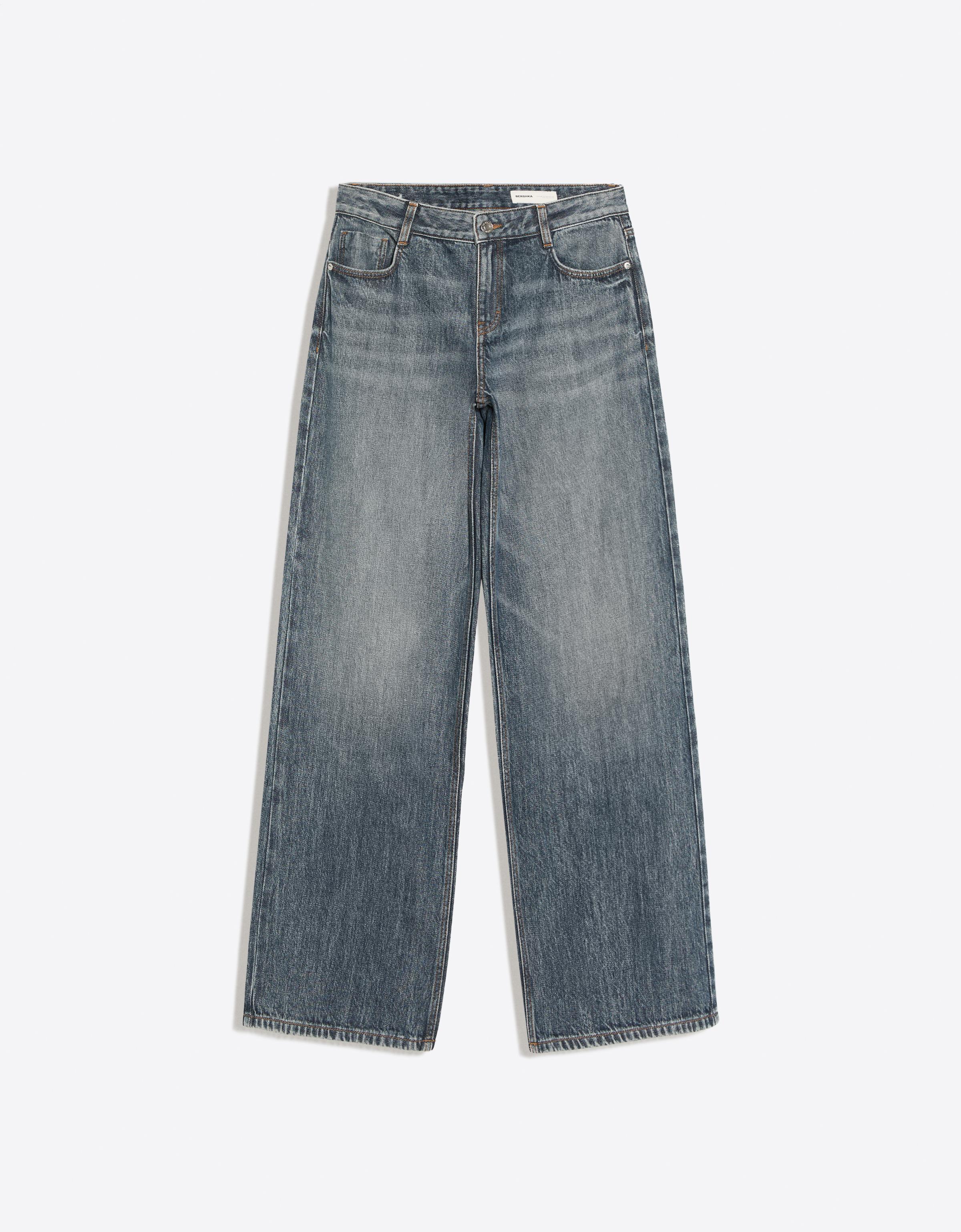 Low-rise wide-leg jeans — Blue