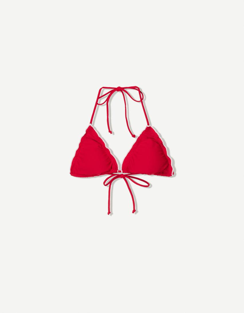 Bikinitopp curly-Röd-4
