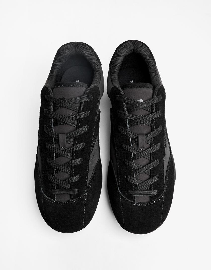 Thin profile trainers-BLACK