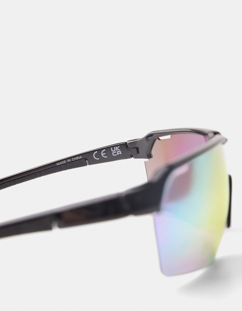 Lunettes de soleil sportives-Noir-5