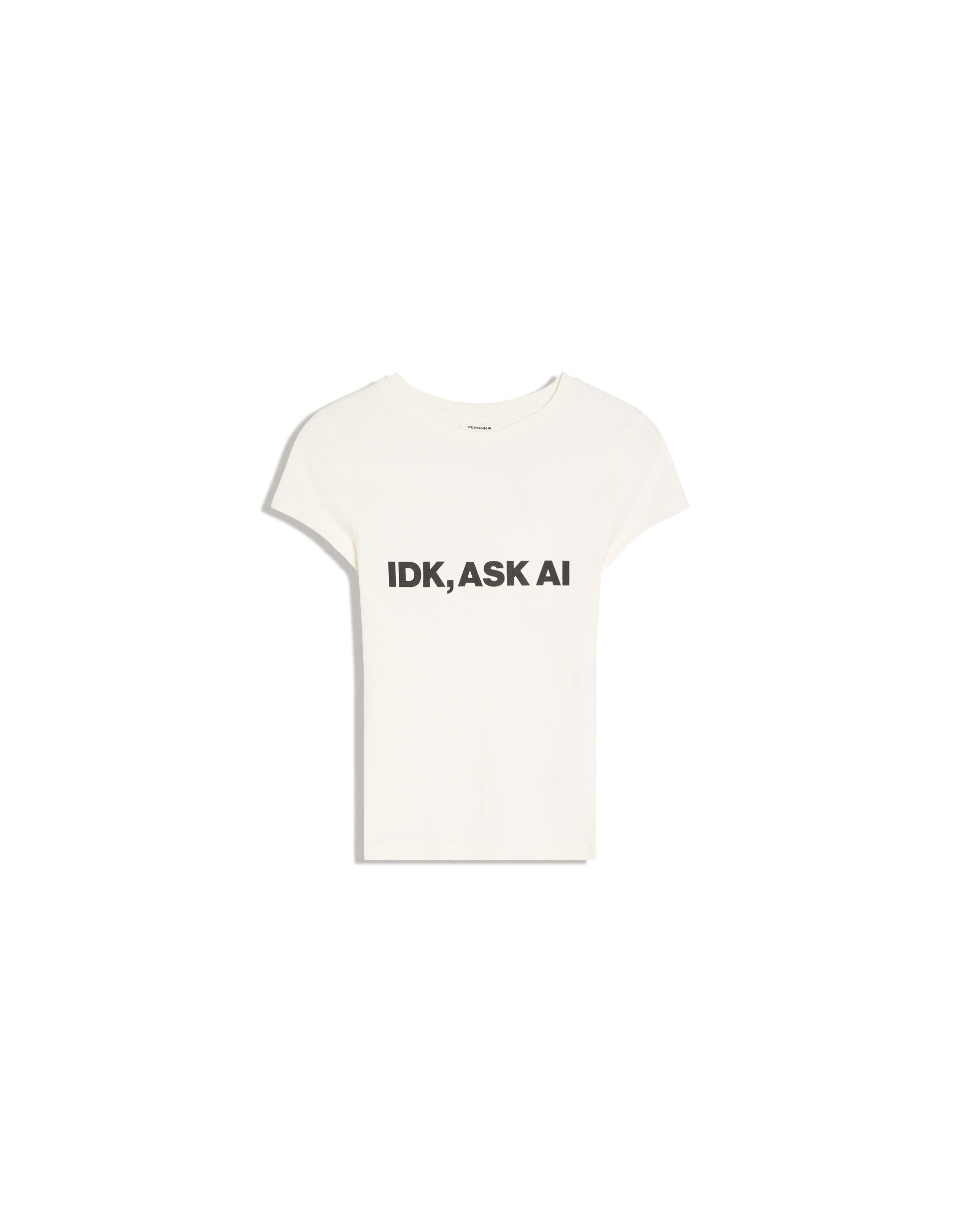 Short sleeve print T-shirt — Off white