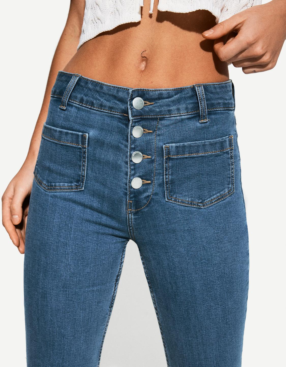 Cropped flare jeans