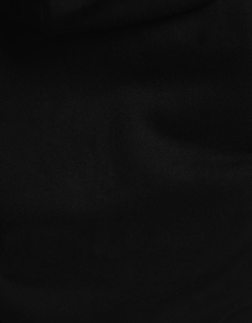 Pantalon jogger en molleton-Noir-5