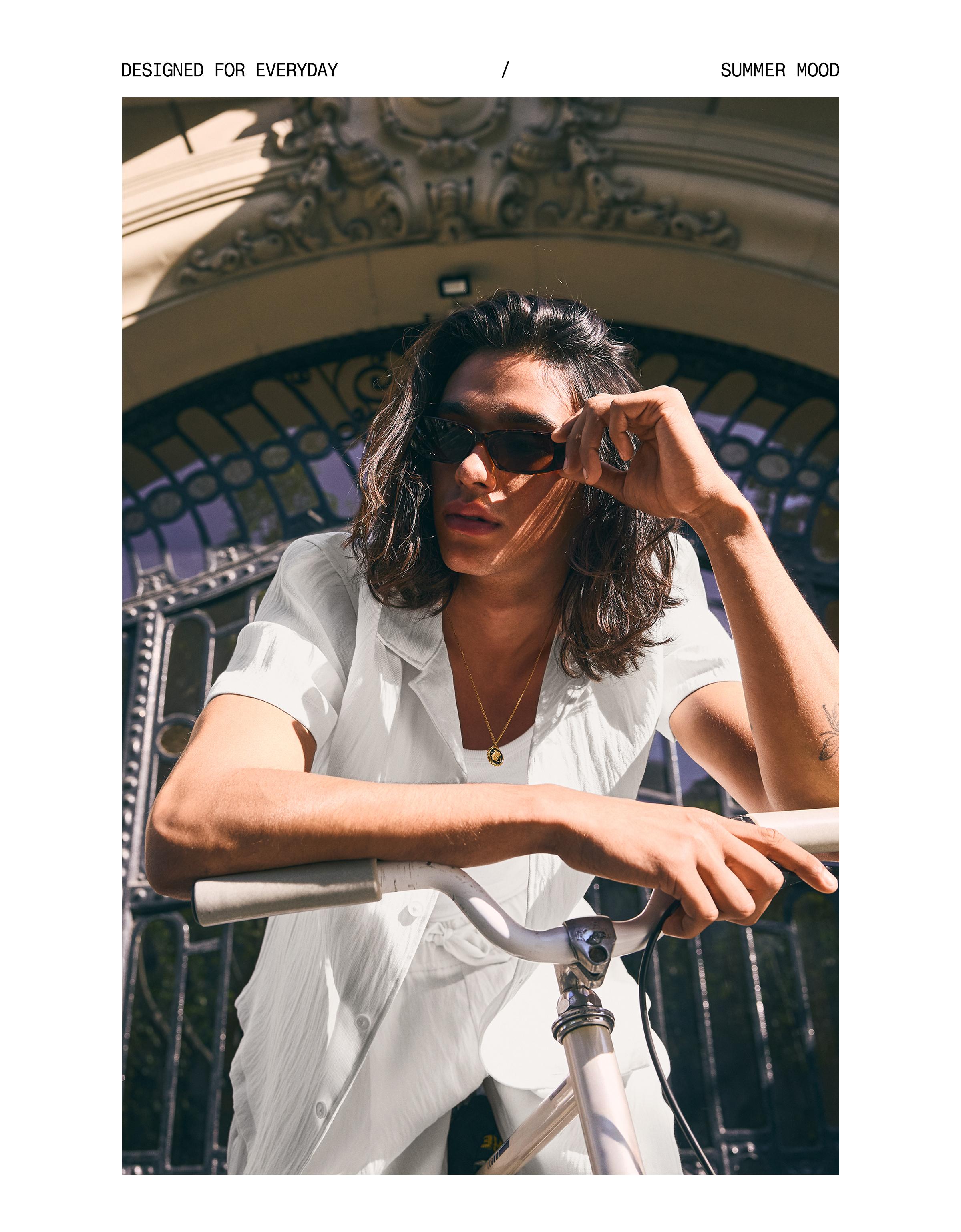 Rustic short sleeve shirt — White