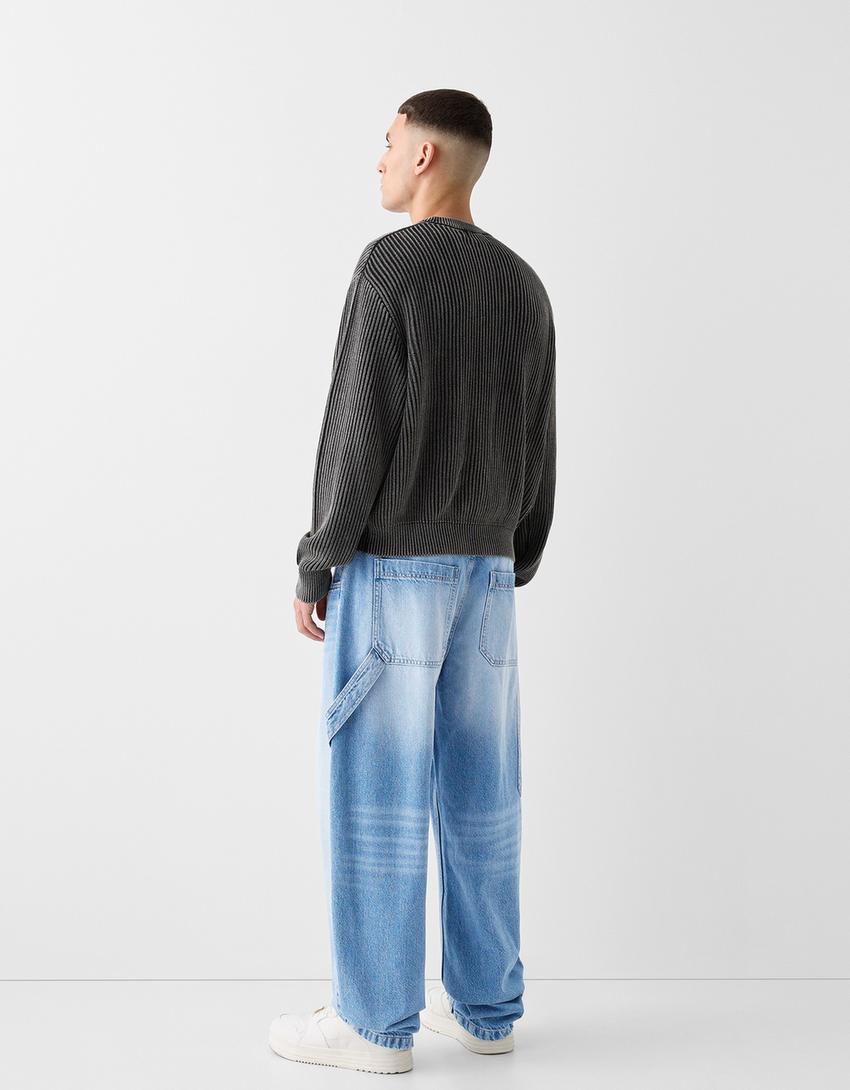 Jeans carpinteiro balloon-Azul lavado-2