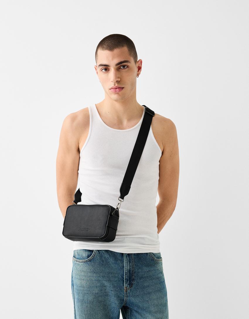 Sac bandoulière rigide-Noir-1