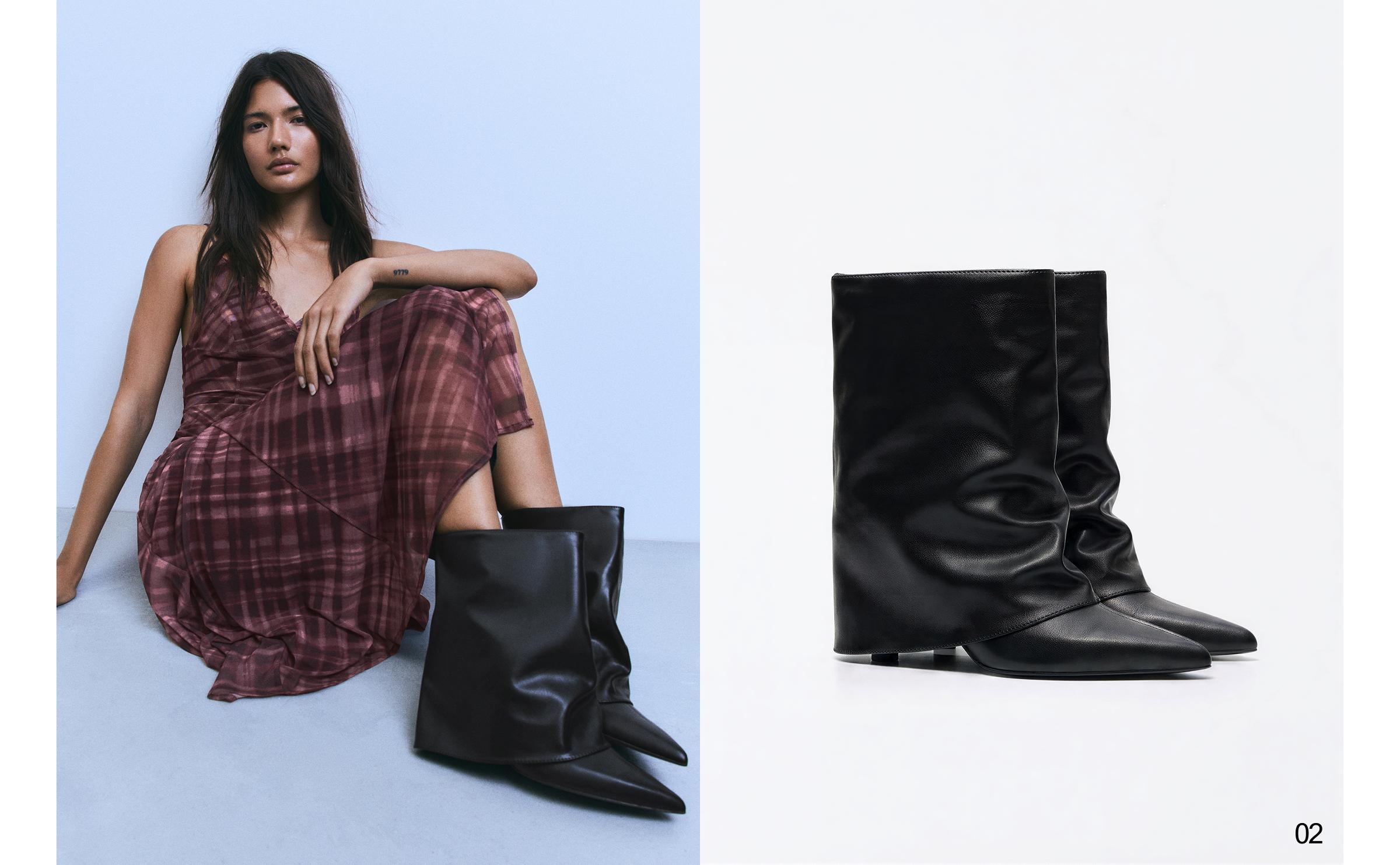 Trouser ankle boots — BLACK