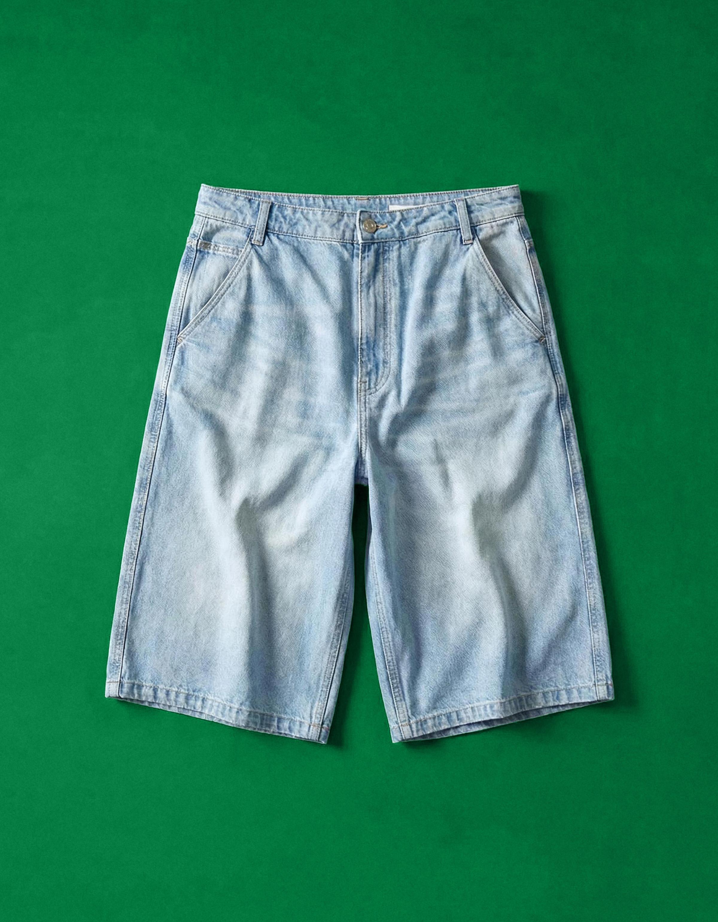 Skater denim bermuda - Görsel 35