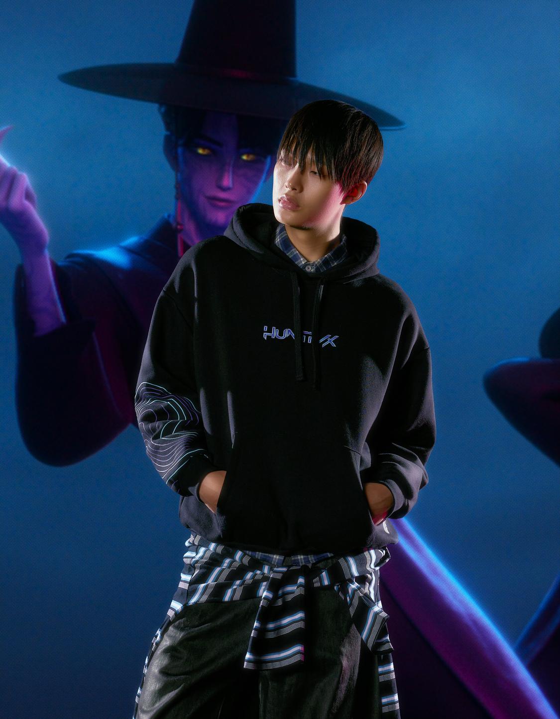 Sweat à capuche KPop Demon Hunters Huntr/x filtre numérique