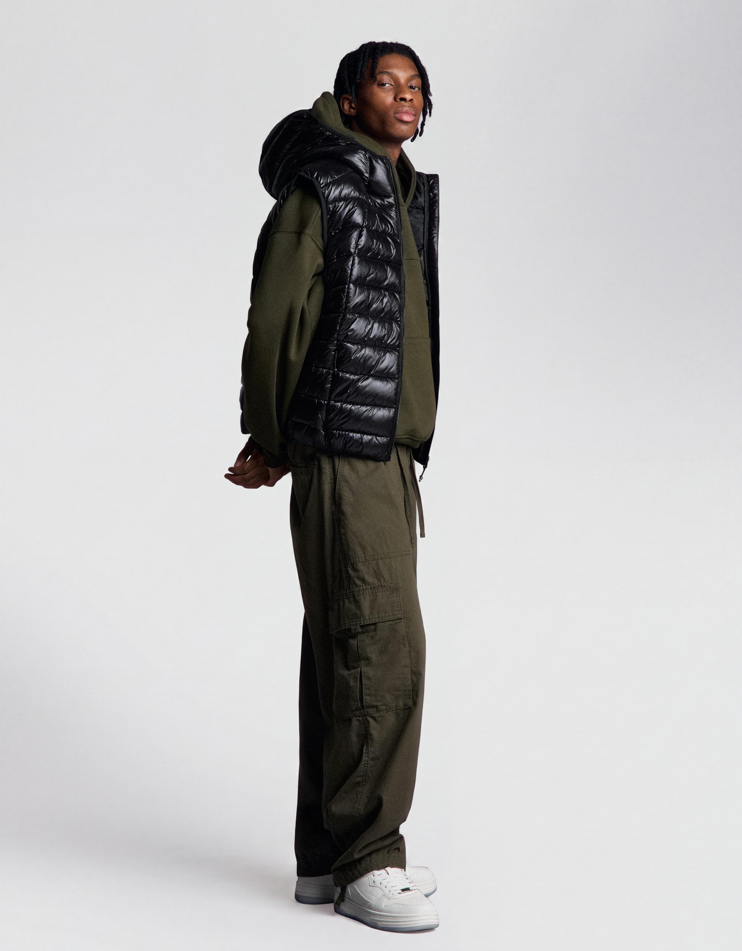 Ultralight quilted gilet — Black