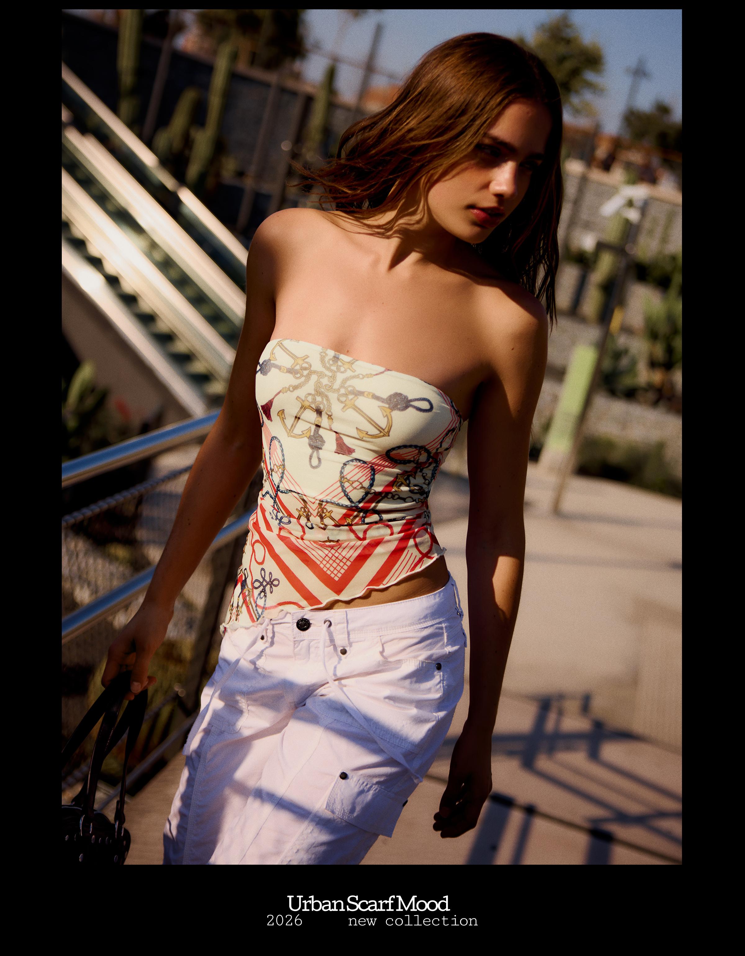 Tül bandeau top - Görsel 37