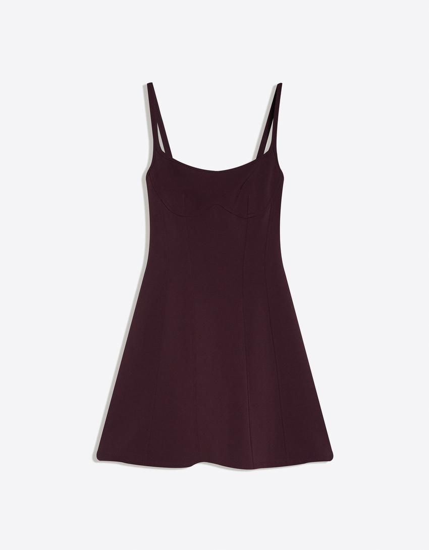 Corset strappy mini dress - Women | Bershka Corset strappy mini dress - Women | Bershka