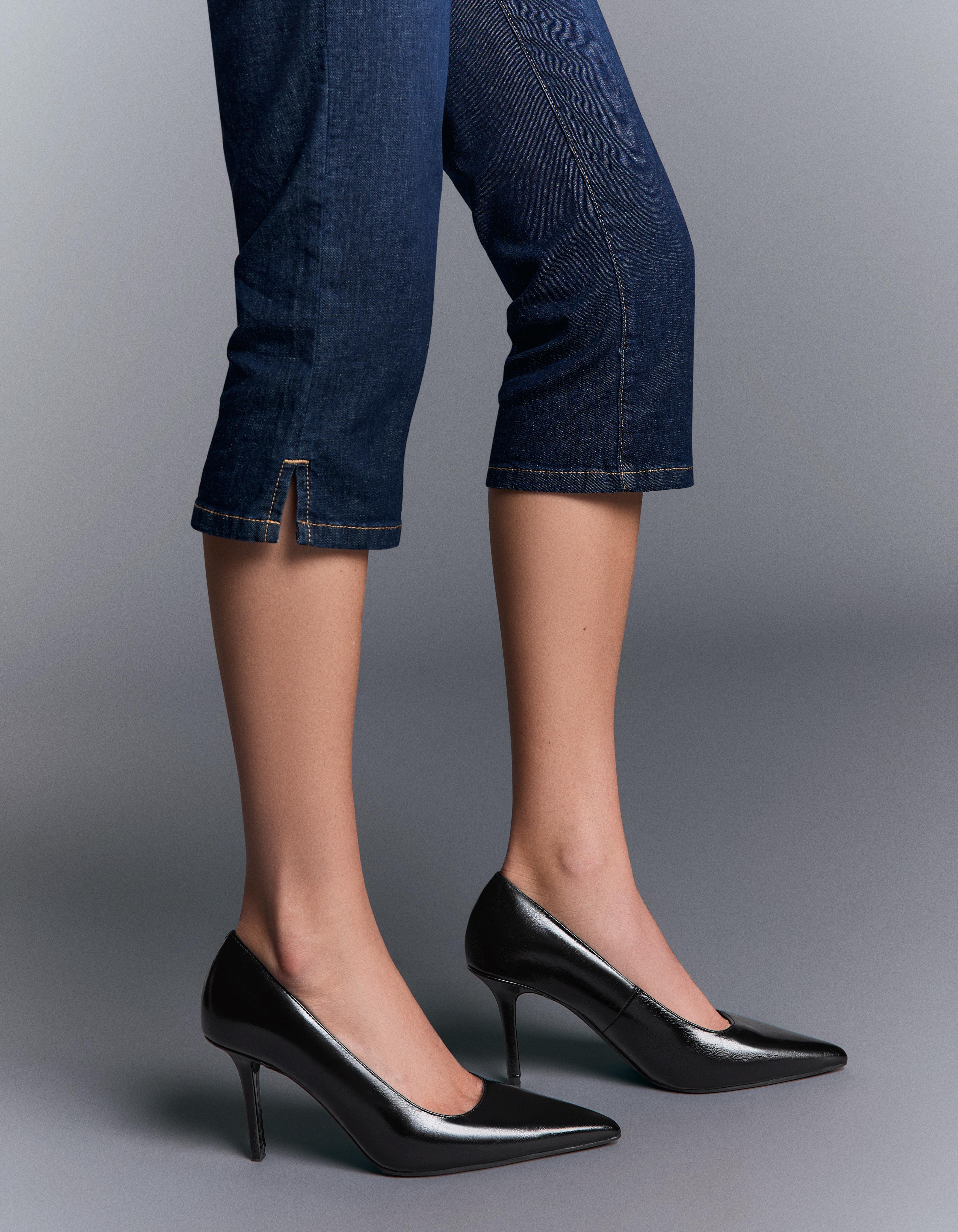 High-heel shoes — BLACK