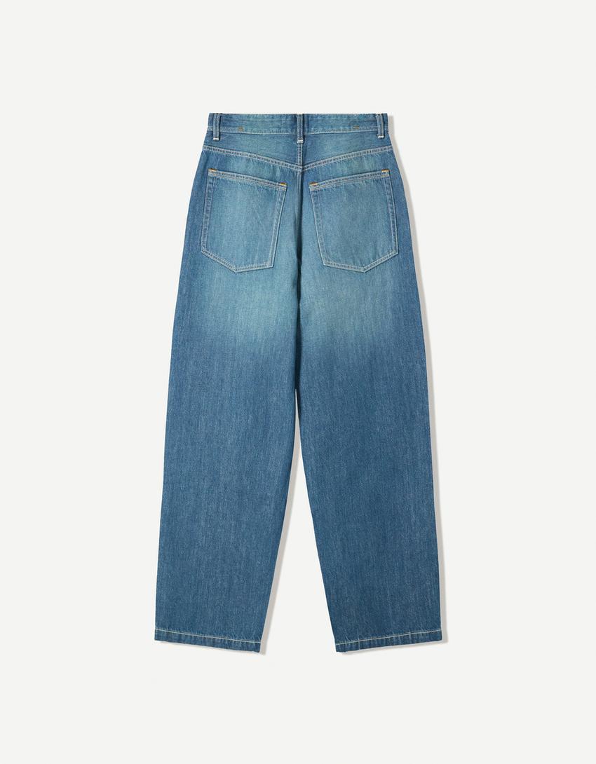 Super Baggy Jeans-Grün-4