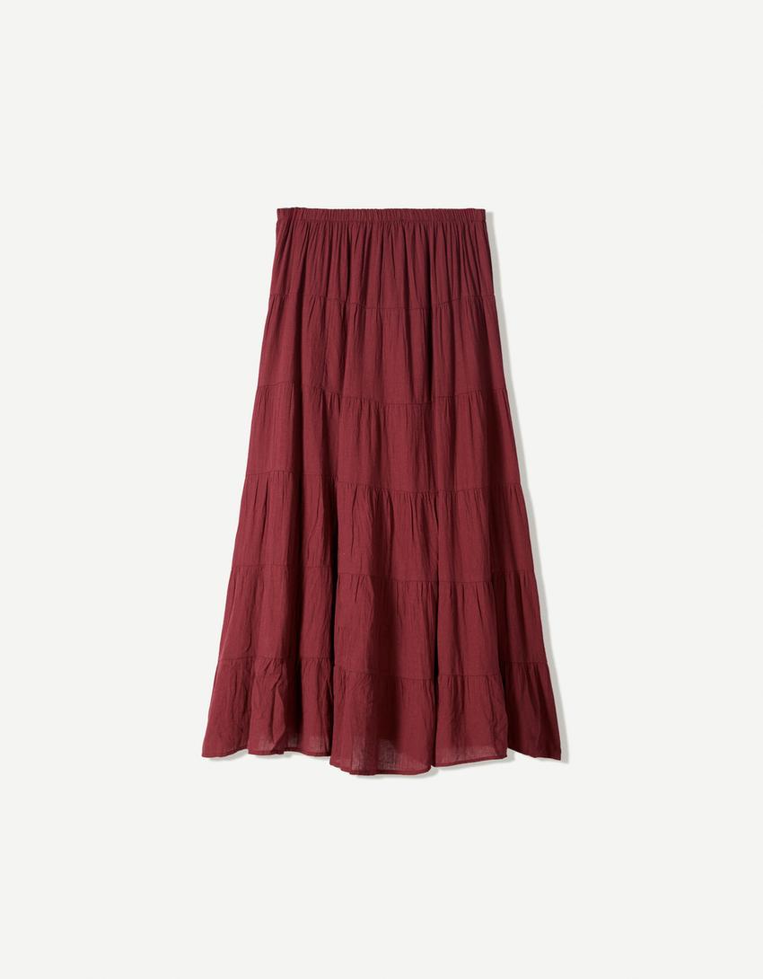 Gonna maxi boho-Porpora-1