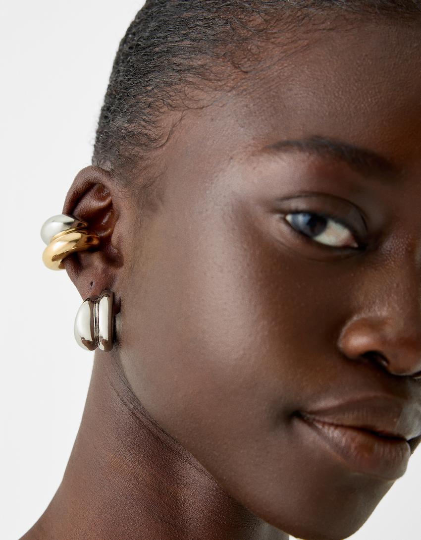 Pack 5 boucles d’oreilles ear cuff Signature Edition-Argent-1