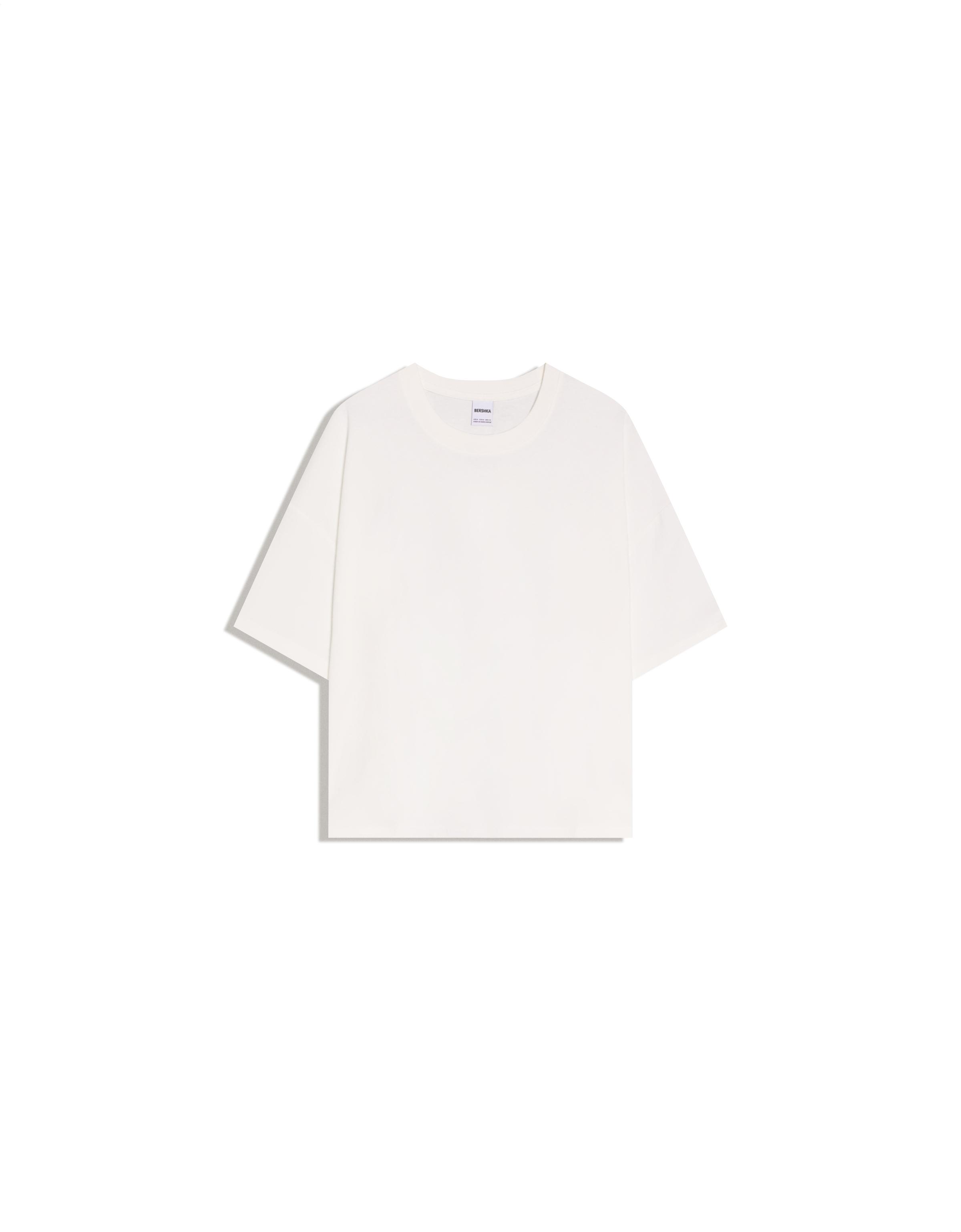 Short sleeve boxy fit T-shirt — Off white