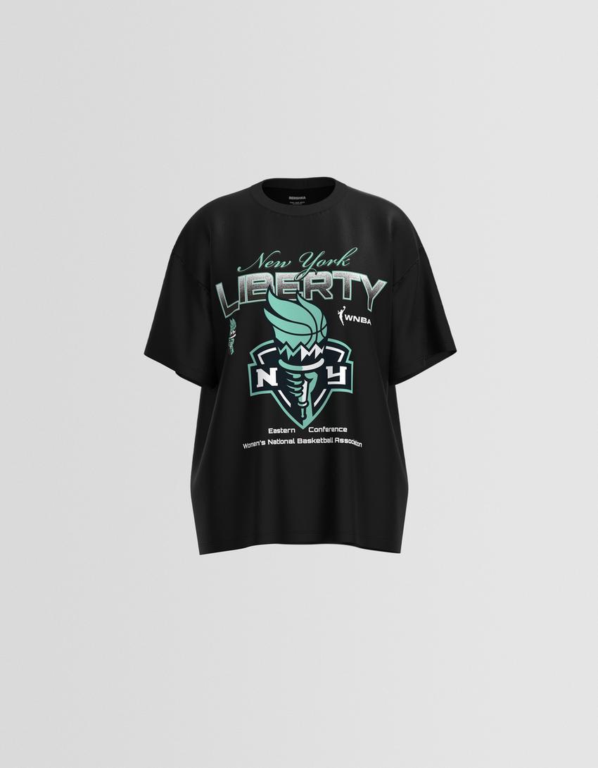 Majica kratkih rukava WNBA New York Liberty-Crna-3