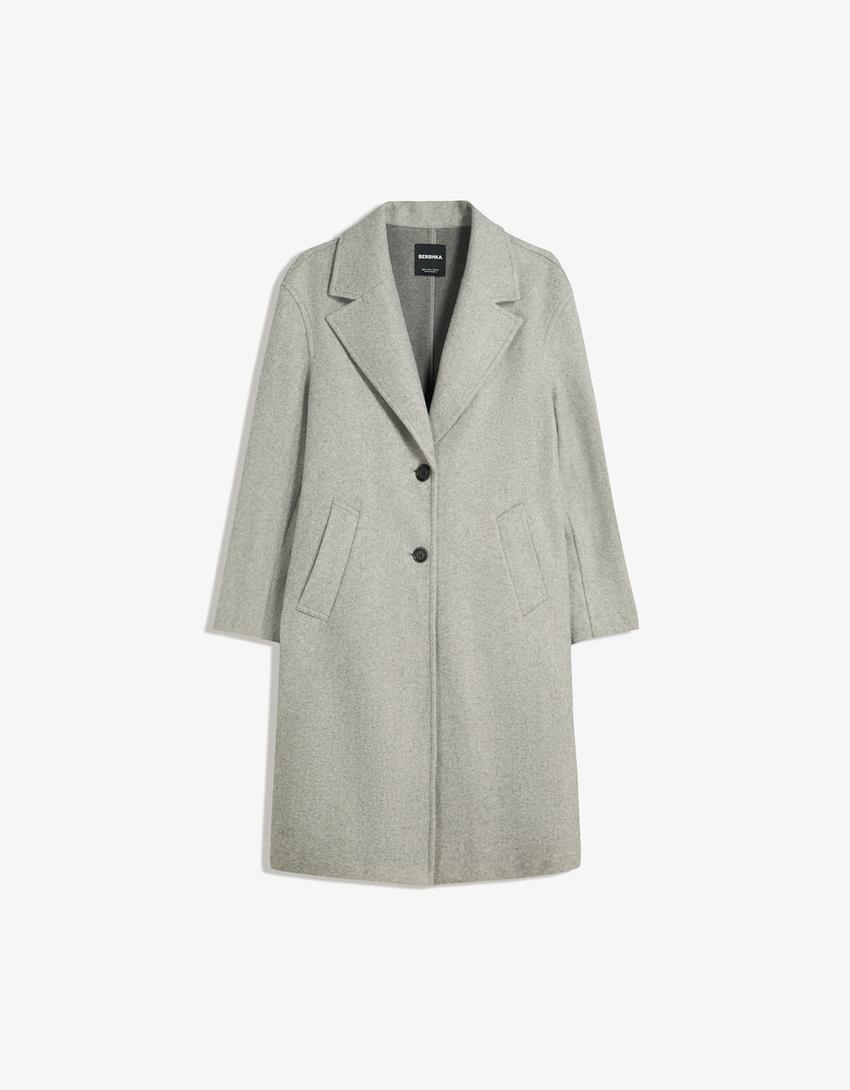 Long soft coat-Grey-3