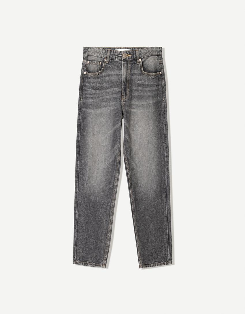 Straight fit jeans-Dark grey-3