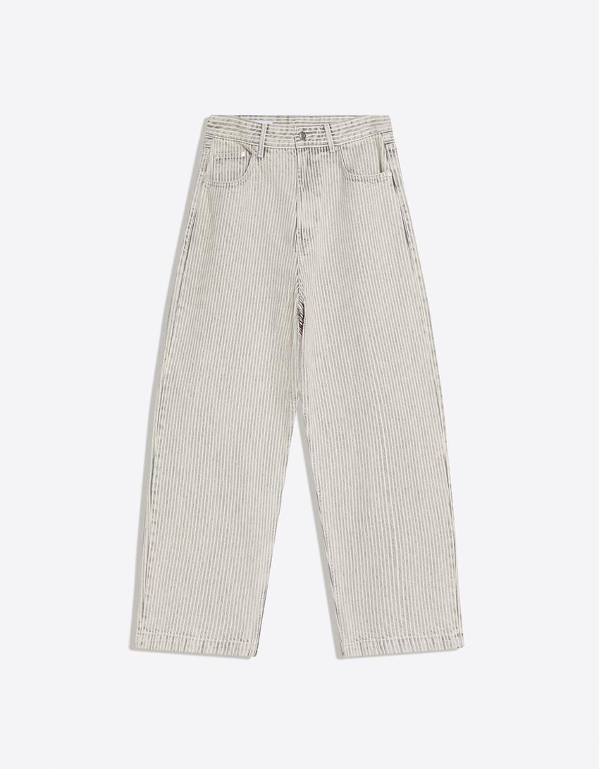 Barrel jeans-Grey
