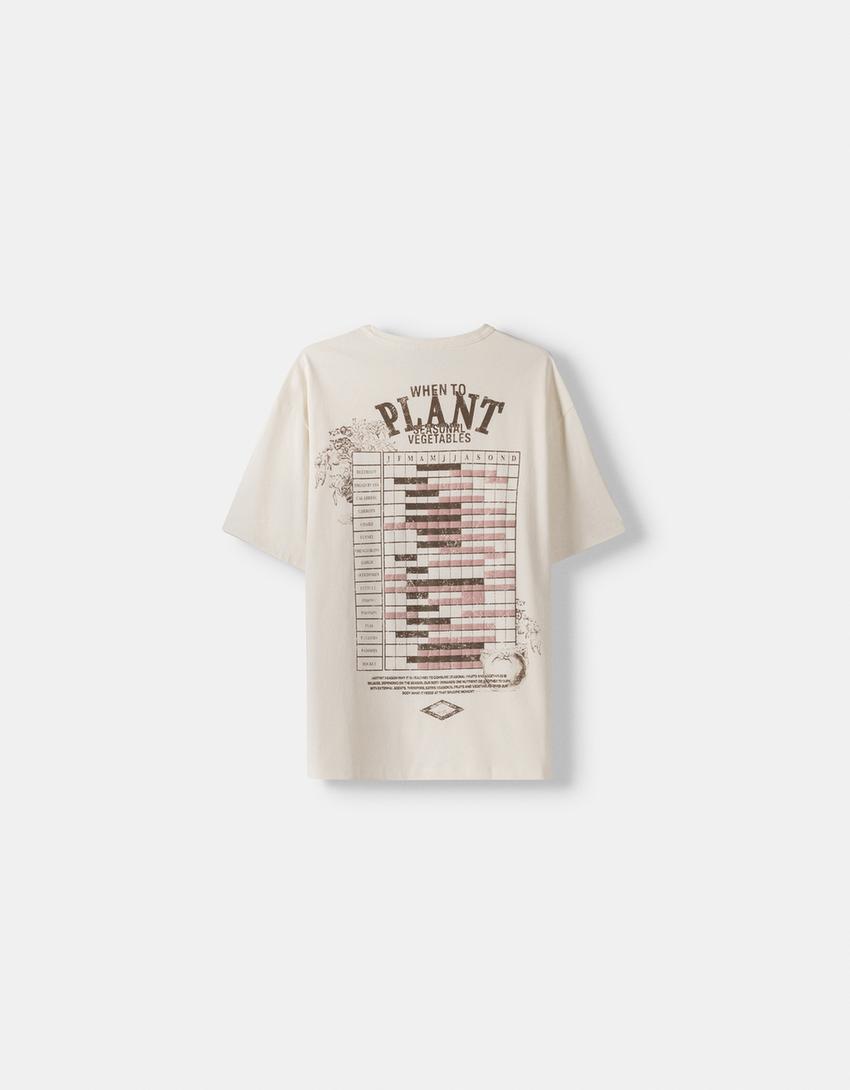 T-shirt manga curta boxy estampado-Gelo-5