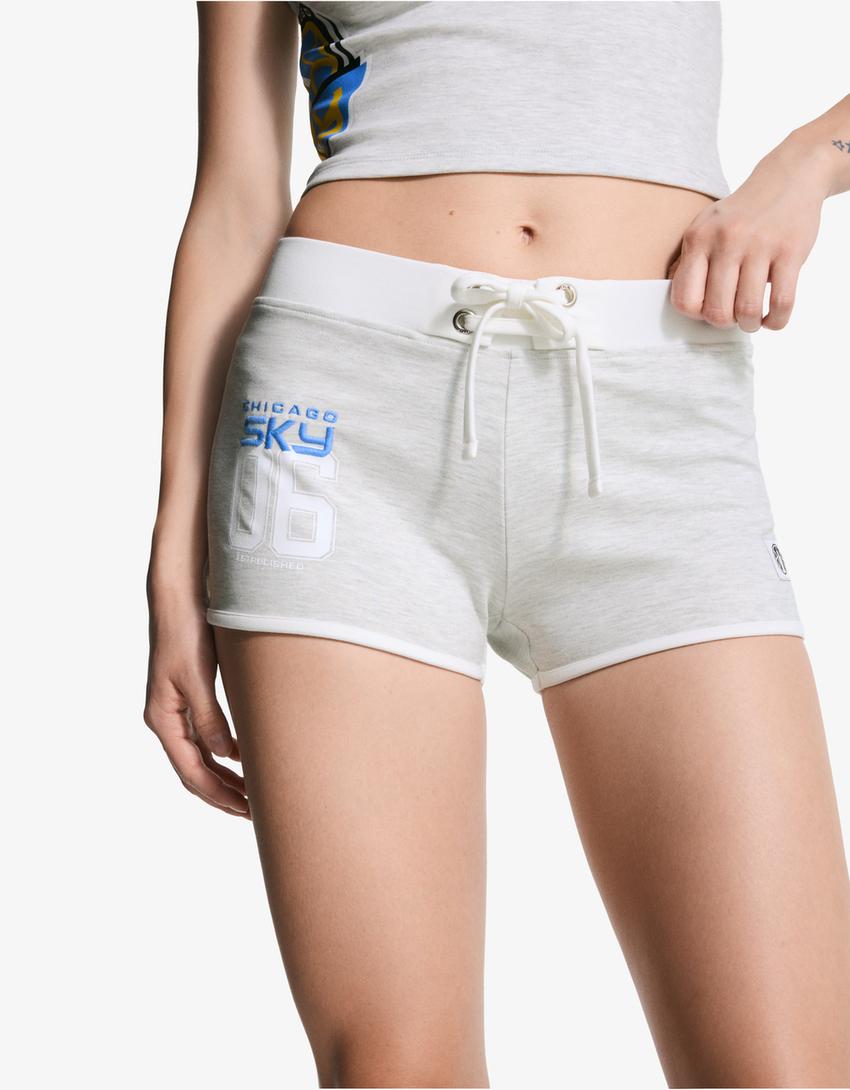 WNBA mini shorts-Grey-1