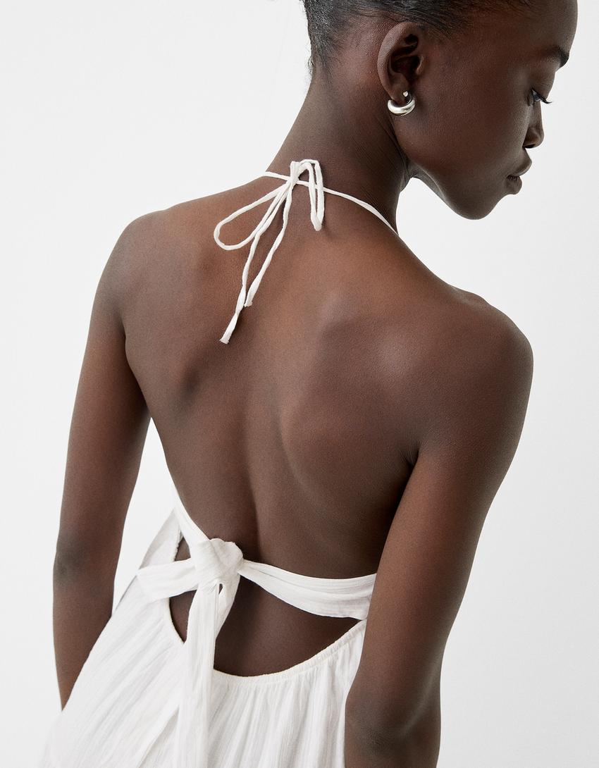 فستان ميدي بكشكش-أبيض-5