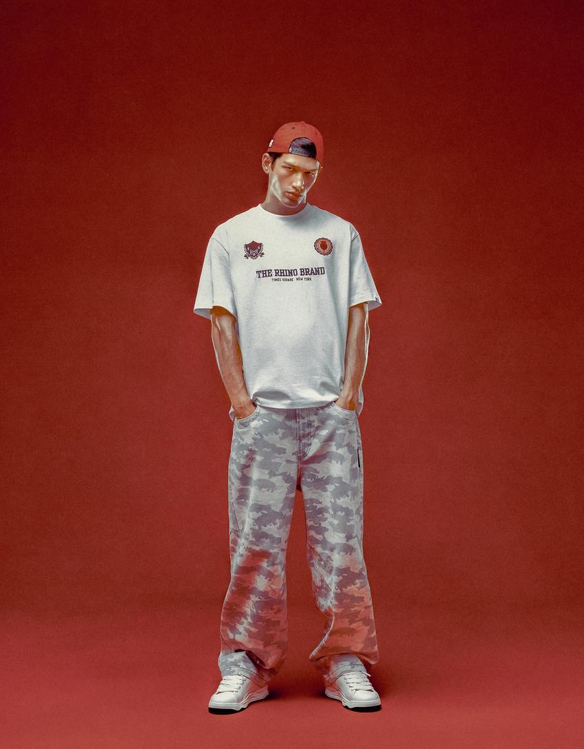 Džíny baggy fit Ecko Unltd-Tmavě šedá