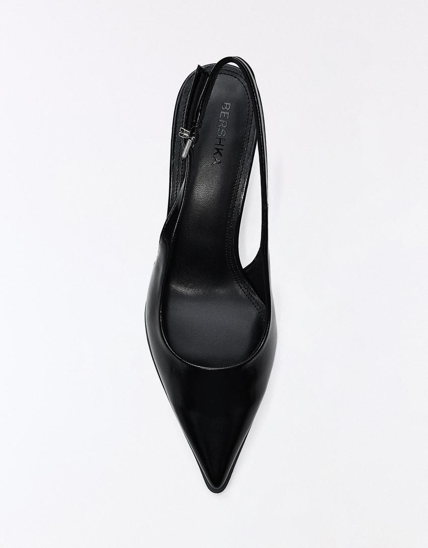 SCARPA CON TACCO DETTAGLIO FIBBIA-Nero
