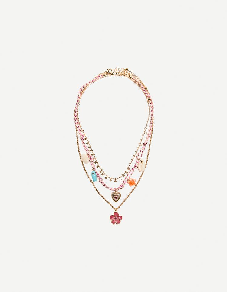 Pack of 3 beaded necklaces