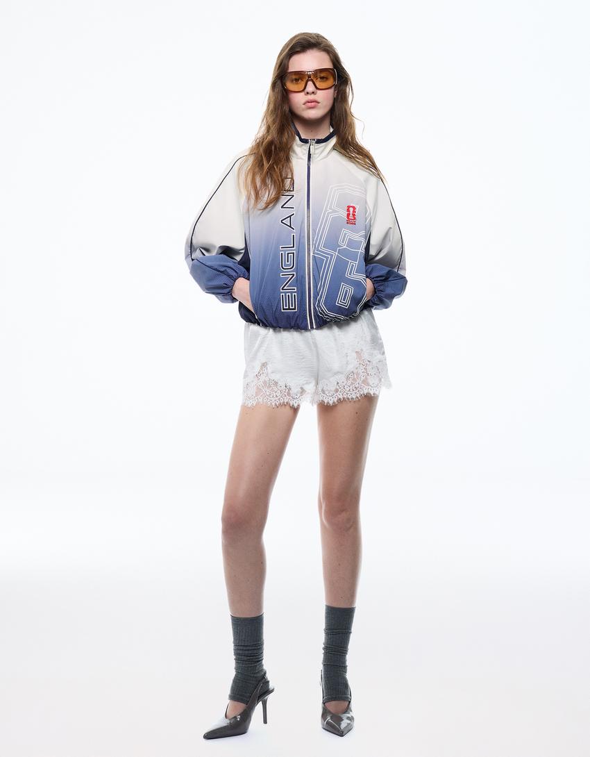 England FIFA WORLD CUP™ nylon jacket-Washed out blue